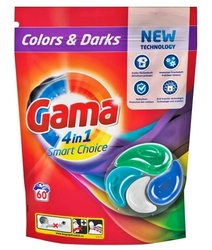 Gama (Vizir) 4in1 kapsle na praní Color & Darks 60ks