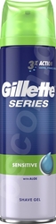 Gillette Series 3x Action Sensitive gel na holení 200 ml
