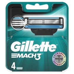 Gillette Mach3 náhradní hlavice 4 ks