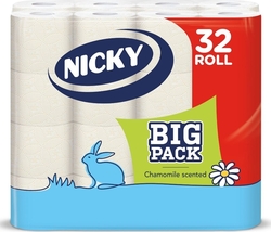 Nicky Big Pack toaletní papír s heřmánkem 3-vrstvý 32ks