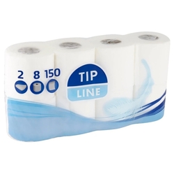 Tip Line Jemný 2-vrstvý toaletní papír 8 ks