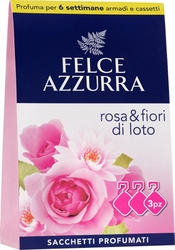 Felce Azzurra vonné sáčky do skříně vůně Rosa & Fiori Di Loto 3 ks