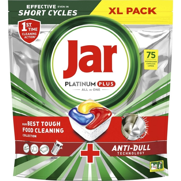 Jar kapsle na nádobí Platinum Plus Yellow 75 ks