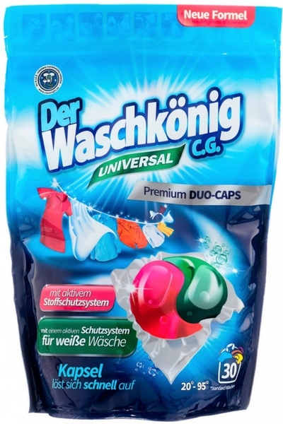 Der WaschKönig Duo-caps Universal kapsle na praní 30 ks
