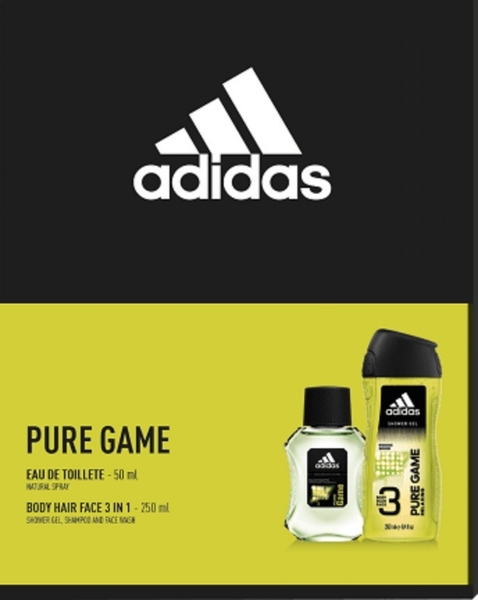 Adidas Pure Game Men 3v1 sprchový gel 250 ml + Toaletní voda 50 ml dárková sada