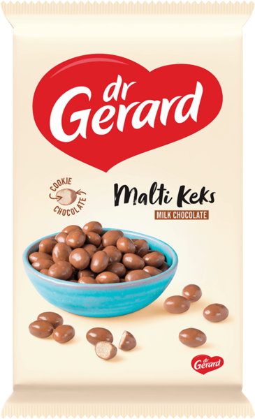 Bonbony Gerard Malti Keks s mléčenou čokoládou 75g