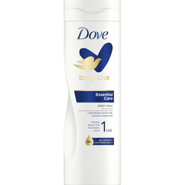 Dove Body Love Essential Care hydratační mléko pro suchou pokožku 400 ml