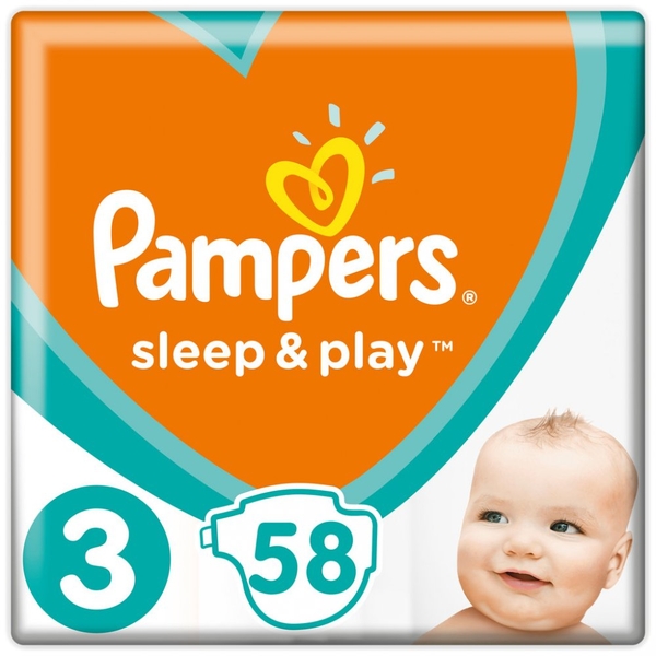 Pampers Sleep&play S3 midi 5-9 kg 58 ks