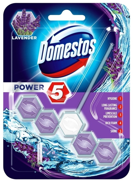 Domestos Power 5 WC blok Lavender 55 g