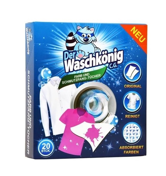 Waschkönig ubrousky proti zabarvení prádla - 20ks