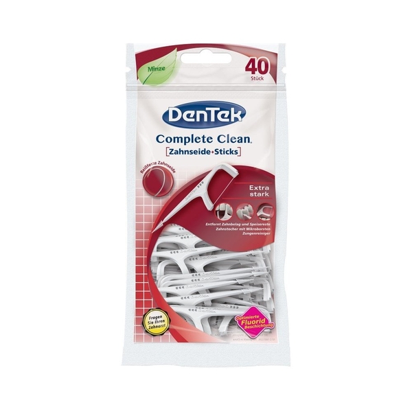 DenTek Complete Clean zubní párátko + zubní nit palička Extra silné 40 ks