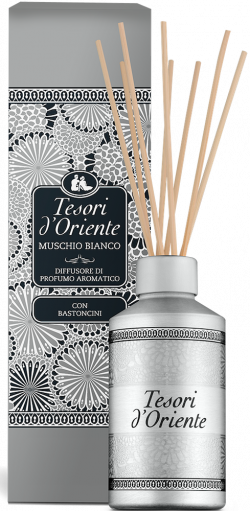 Tesori d´Oriente Diffusore Ambienti Muschio Bianco bytový parfém s tyčinkami 200 ml