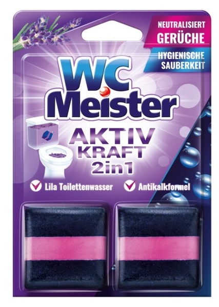 WC Meister 2v1 speciální kostky do WC nádržky s vůní levandule 2 ks
