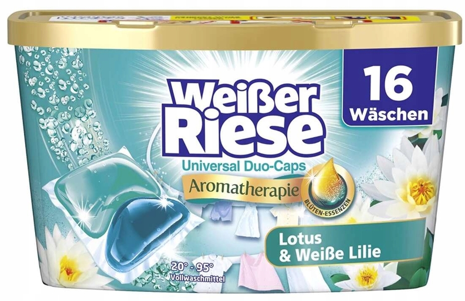 Weisser Riese DUO Caps prací kapsle Universal Lotus 16ks