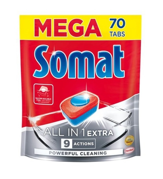 Somat tablety do myčky All in 1 Extra 9 actions 70 ks