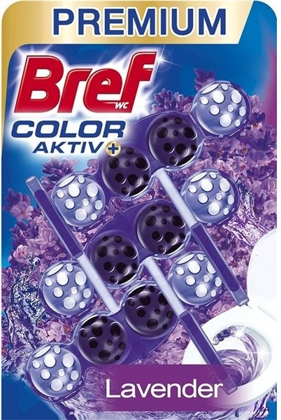 Bref Purple Aktiv WC blok Levander 3 x 50 g
