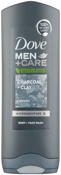 Dove Sprchový gel 250 ml Men+Care Charcoal and Clay