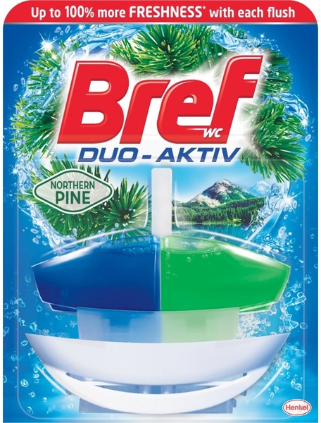 Bref Duo Aktiv Pine tekutý WC blok komplet 50 ml