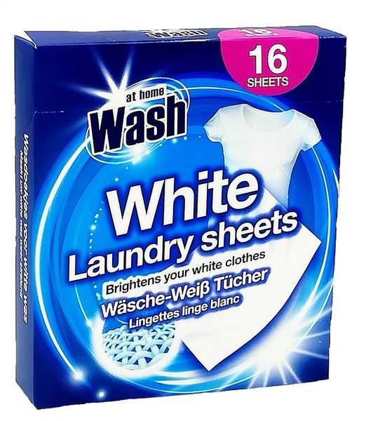 At Home Wash White ubrousky proti zašednutí prádla 16 ks