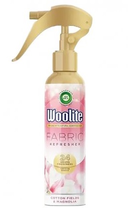 Air Wick Woolite Fabric Polní bavlna a magnólie Osvěžovač vzduchu 300 ml