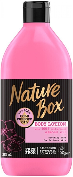 Nature Box tělové mléko Almond Oil 385 ml