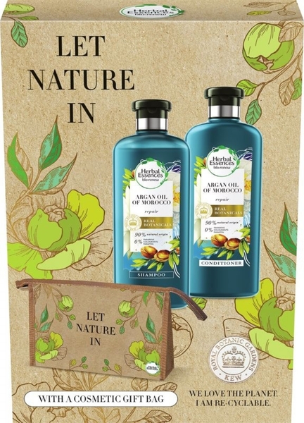 Herbal Essences bio renew s marockým arganovým olejem šampon 400 ml + balzám 360 ml dárková sada