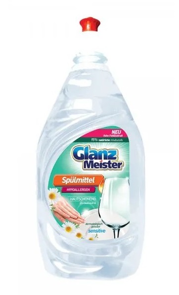 Glanz Meister prostředek na mytí nádobí Sensitive Hypoallergen 1,2L