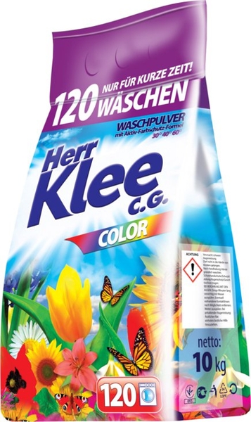 Klee prací prášek Color 10kg folie 120 praní