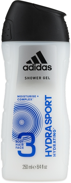 Adidas Men Hydra Sport 3v1 sprchový gel 250 ml