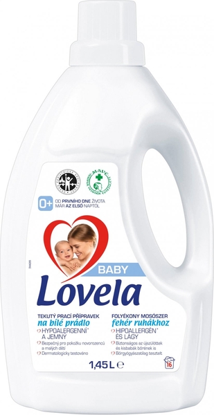 Lovela Baby prací gel na bílé prádlo 1,45 l 16 Praní