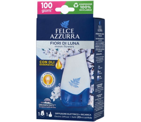 Felce Azzurra Fiori di Luna podsvícený bytový parfém a osvěžovač vzduchu 20 ml