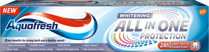 Aquafresh All-in-One Whitening zubní pasta 100 ml
