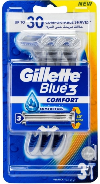Gillette Blue 3 COMFORT - jednorázové žiletky 3 ks